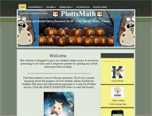 Tablet Screenshot of plottsmath.com